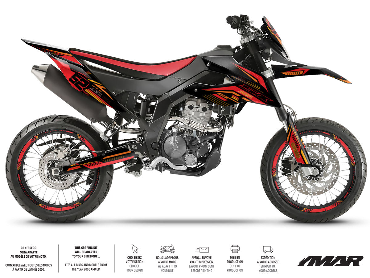 Deko-set Aprilia SX 125cc Black Cat (2018-2023)