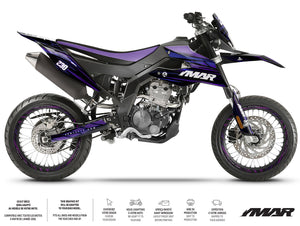 Dekor kit Motorrad 125cc Gold und Platin - Kompatibel mit Aprilia SX/RX 2018-2023 auf Motorrad YMAR Modell 2023