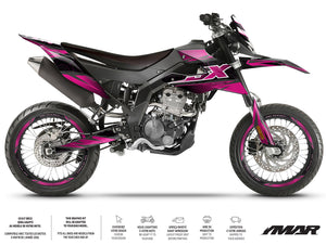 Dekor kit Motorrad 125cc Magix - Kompatibel mit Aprilia SX/RX 2018-2023 für Supermoto mit modernem Design