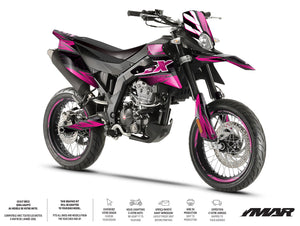 Dekor kit Motorrad 125cc Magix - Kompatibel mit Aprilia SX/RX 2018-2023 für Supermoto mit modernem Design.