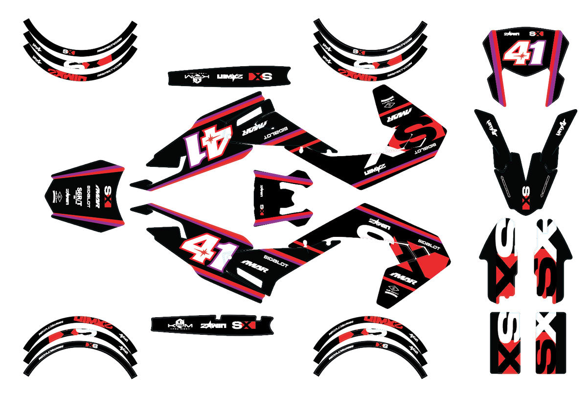 Graphics kit Aprilia SX/RX 50cc Factory Replica