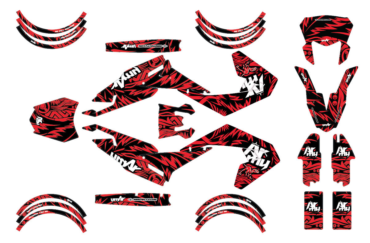 Kit déco Aprilia SX 50cc 2018-2020 Army Feather