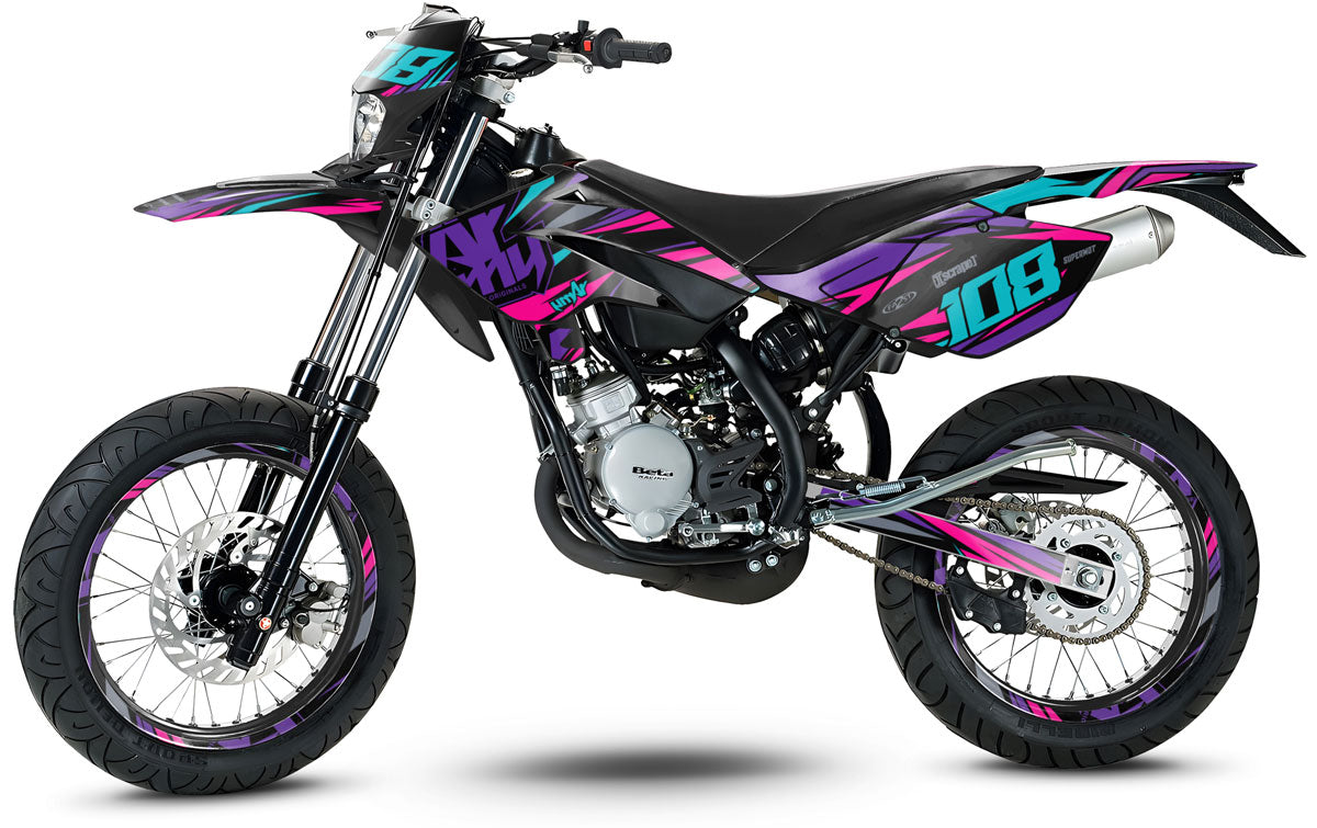 Deko-sett Beta RR 50 Motard 2006-2010 Electrify | motorsykkelklistremerker | tilpasning 50cc | armysctv