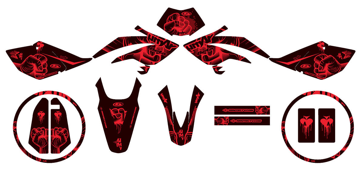 Kit pegatinas Beta RR 50 Motard 2006-2010 Fist | pegatinas para moto | personalización 50cc | armysctv
