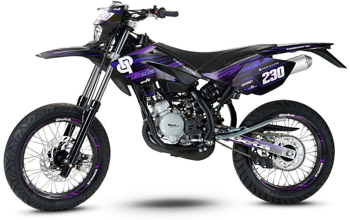 Dekor kit Beta RR 50 Motard 2006-2010 Gold und Platin | Motorradaufkleber | Personalisierung 50cc | armysctv
