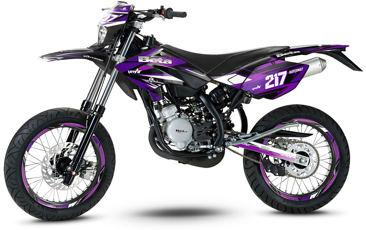 Deko-sett Beta RR 50 Motard 2006-2010 Lilla | motorsykkelklistremerker | tilpasning 50cc | armysctv
