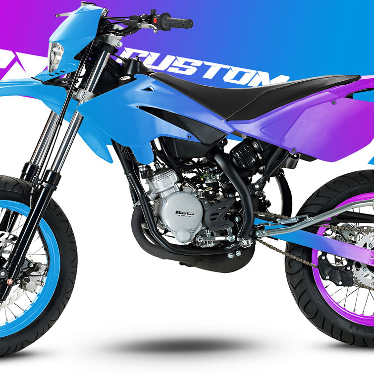 Kit pegatinas 100% personalizado Beta RR Motard 50cc 2006-2010 | pegatinas para moto | personalización 50cc | armysctv