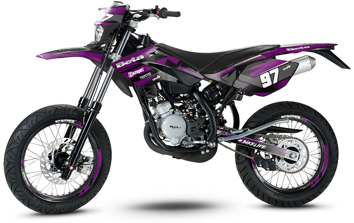 Kit pegatinas Beta RR 50 Motard 2006-2010 Redfast | pegatinas para moto | personalización 50cc | armysctv