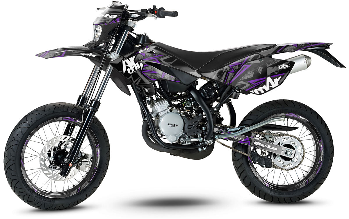 Deko-sett Beta RR 50 Motard 2006-2010 Army Redrum | motorsykkelklistremerker | tilpasning 50cc | armysctv