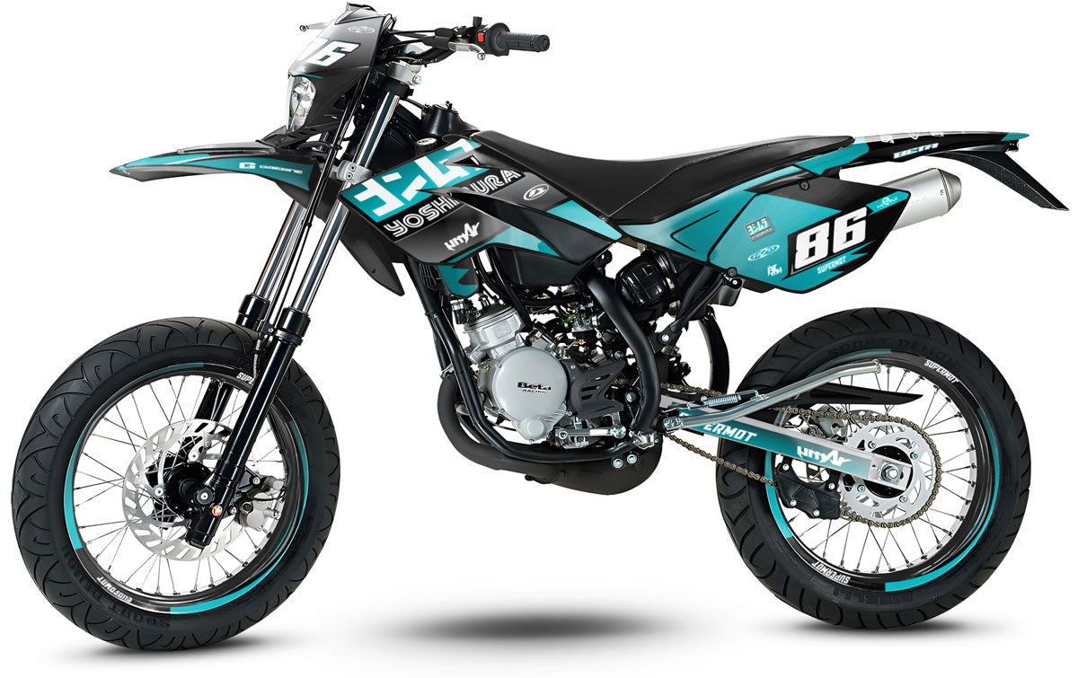 Deko-sett Beta RR 50 Motard 2006-2010 Yoshi | motorsykkelklistremerker | tilpasning 50cc | armysctv