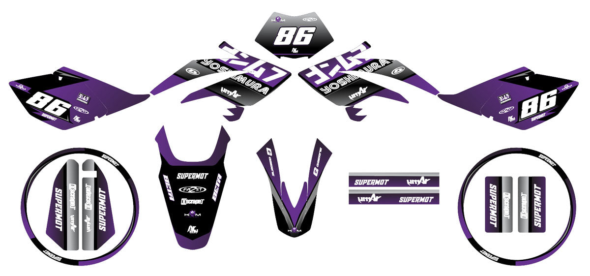 Kit déco Beta RR 50 Motard 2006-2010 Yoshi | autocollants moto | personnalisation 50cc | armysctv