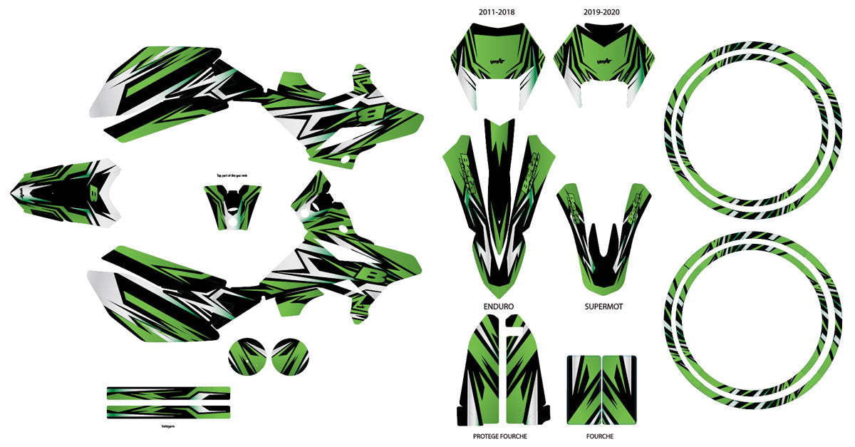 Kit pegatinas Beta RR 50 Motard 2011-2020 Todo incluido | pegatinas para moto | personalización 50cc | armysctv