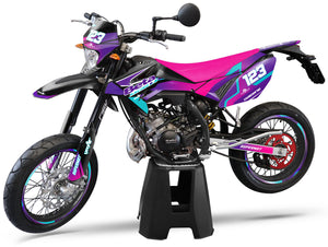 Kit pegatinas Beta RR 50 Motard 2011-2020 Artisse | pegatinas para moto | personalización 50cc | armysctv