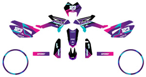 Kit pegatinas Beta RR 50 Motard 2011-2020 Artisse | pegatinas para moto | personalización 50cc | armysctv