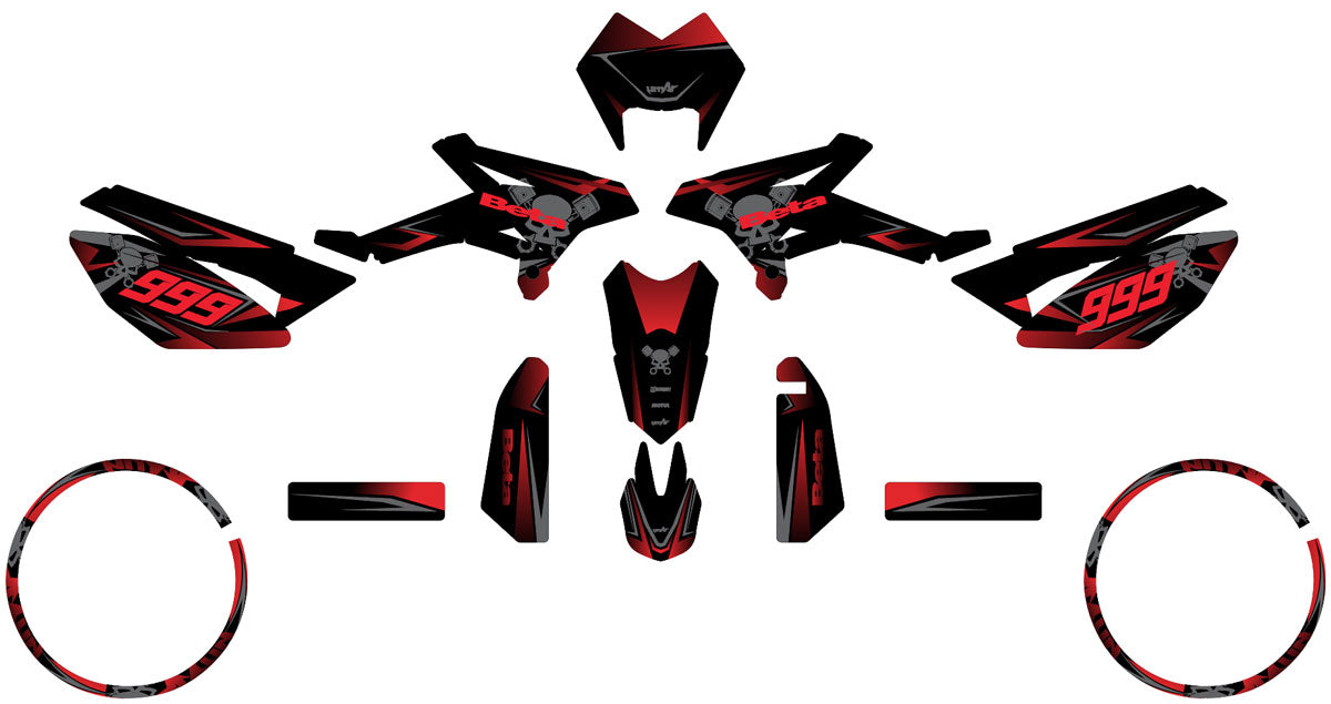 Kit pegatinas Beta RR 50 Motard 2011-2020 Cold | pegatinas para moto | personalización 50cc | armysctv