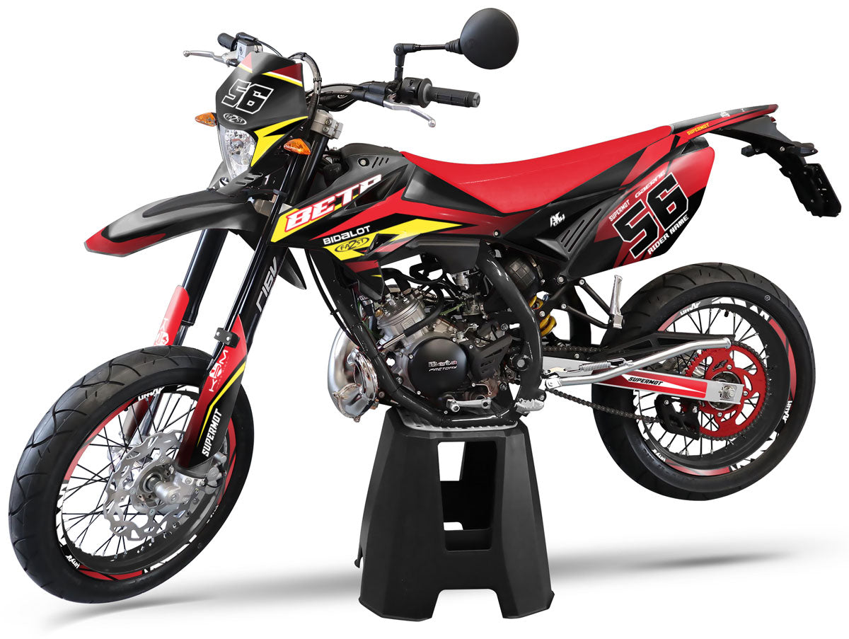 Kit pegatinas Beta RR 50 Motard 2011-2020 Crazy Racer | pegatinas para moto | personalización 50cc | armysctv