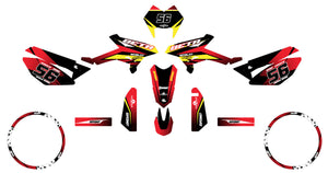 Graphics kit Beta RR 50 Motard 2011-2020 Crazy Racer | motorcycle stickers | 50cc customization | armysctv