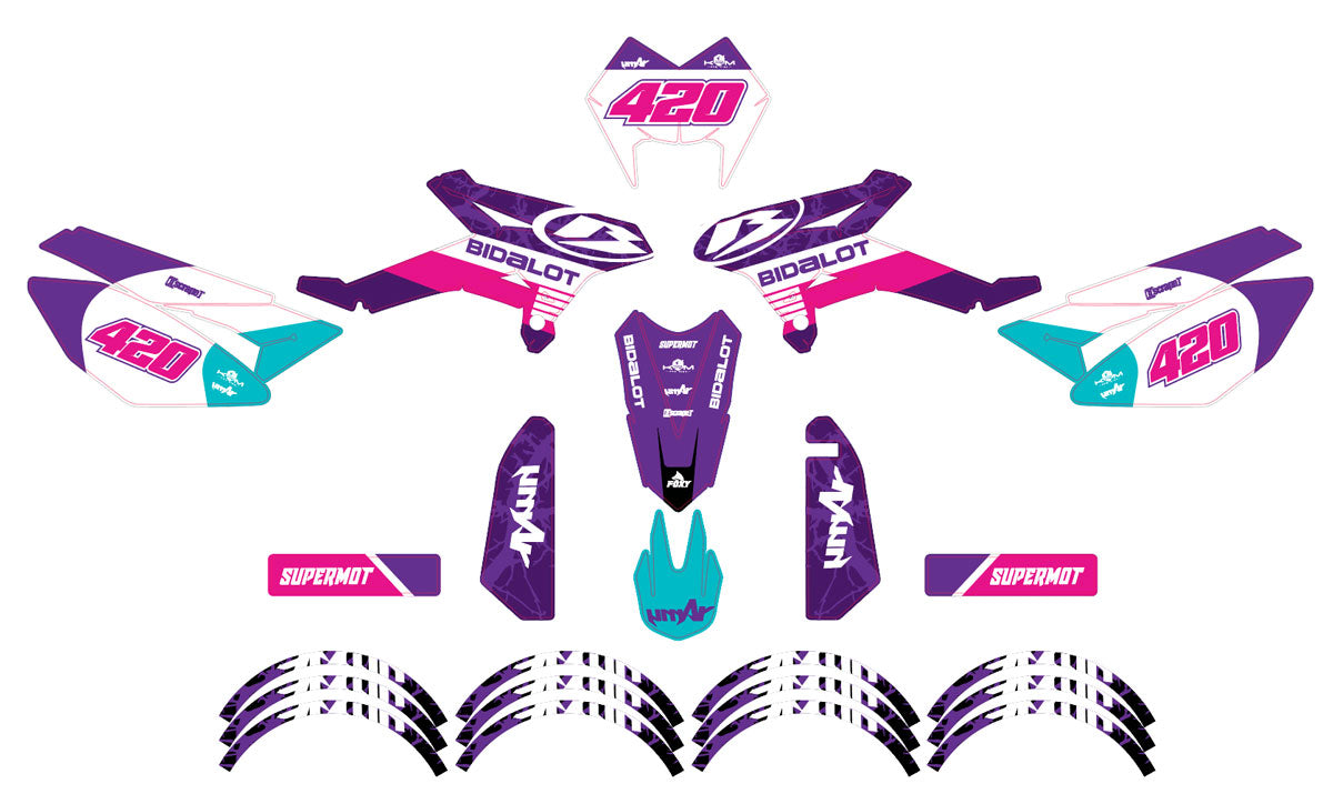 Graphics kit Beta RR 50 Motard 2011-2020 Crew | motorcycle stickers | 50cc customization | armysctv