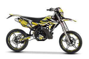 Graphics kit Beta RR 50 Motard 2011-2020 Gold | motorcycle stickers | 50cc customization | armysctv