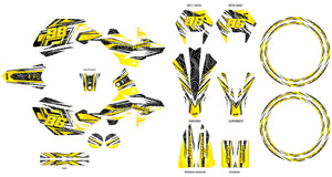 Graphics kit Beta RR 50 Motard 2011-2020 Gold | motorcycle stickers | 50cc customization | armysctv