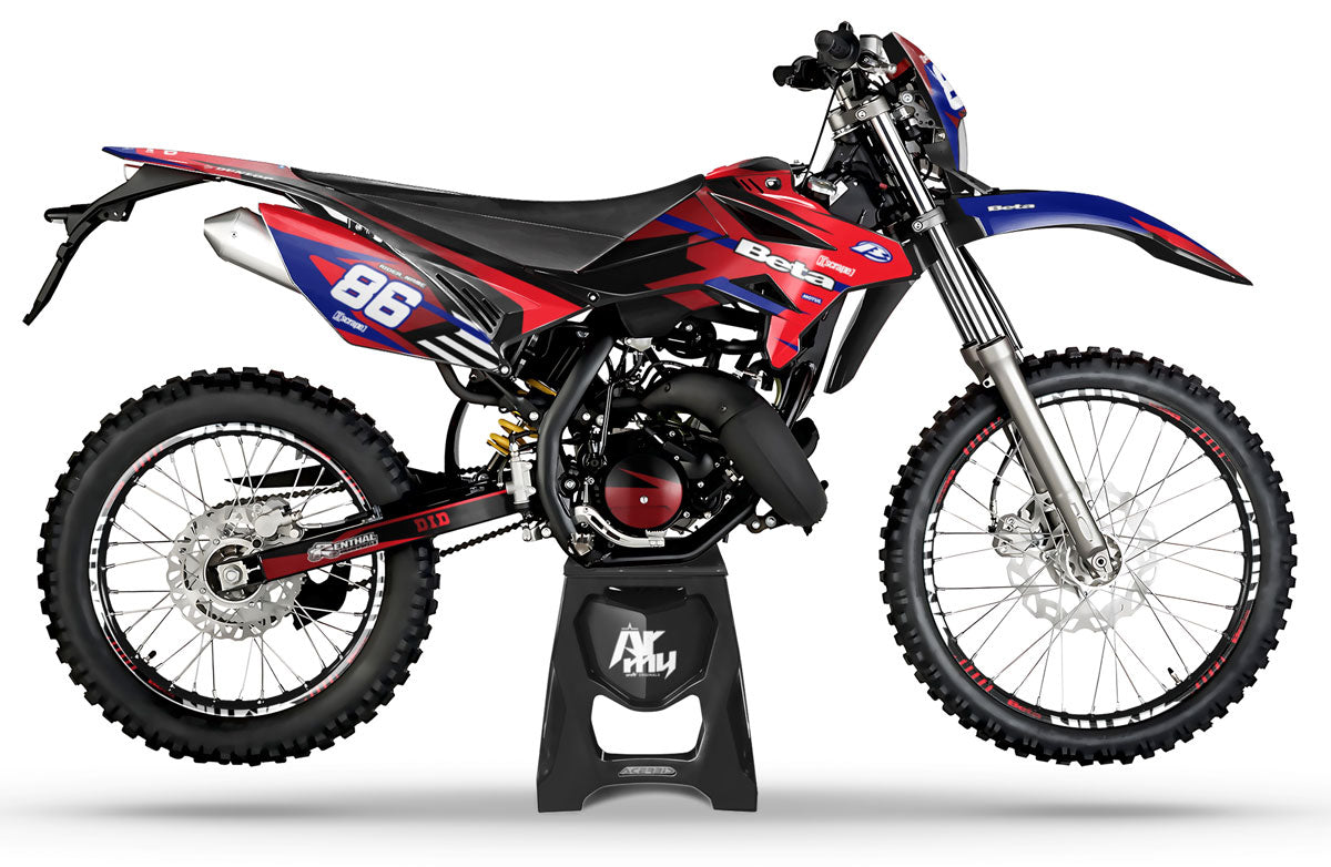 Kit déco Beta RR 50cc Racing 2011-2020 Blast | autocollants moto | personnalisation 50cc | armysctv
