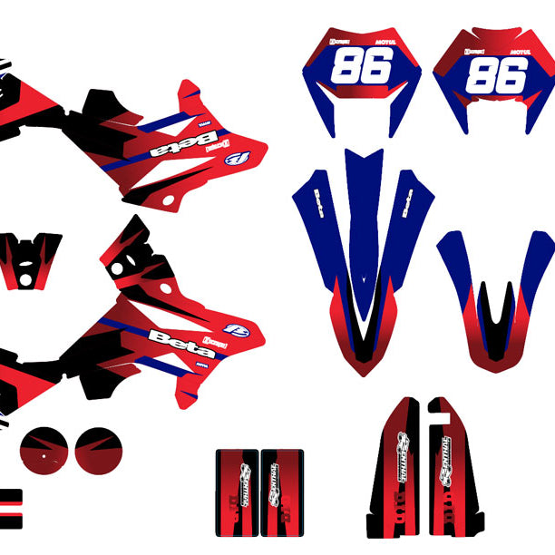 Kit pegatinas Beta RR 50cc Racing 2011-2020 Blast | pegatinas para moto | personalización 50cc | armysctv