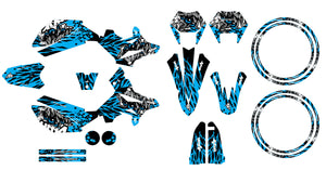 Kit déco Beta RR 50cc Racing 2011-2020 Army Eyes | autocollants moto | personnalisation 50cc | armysctv