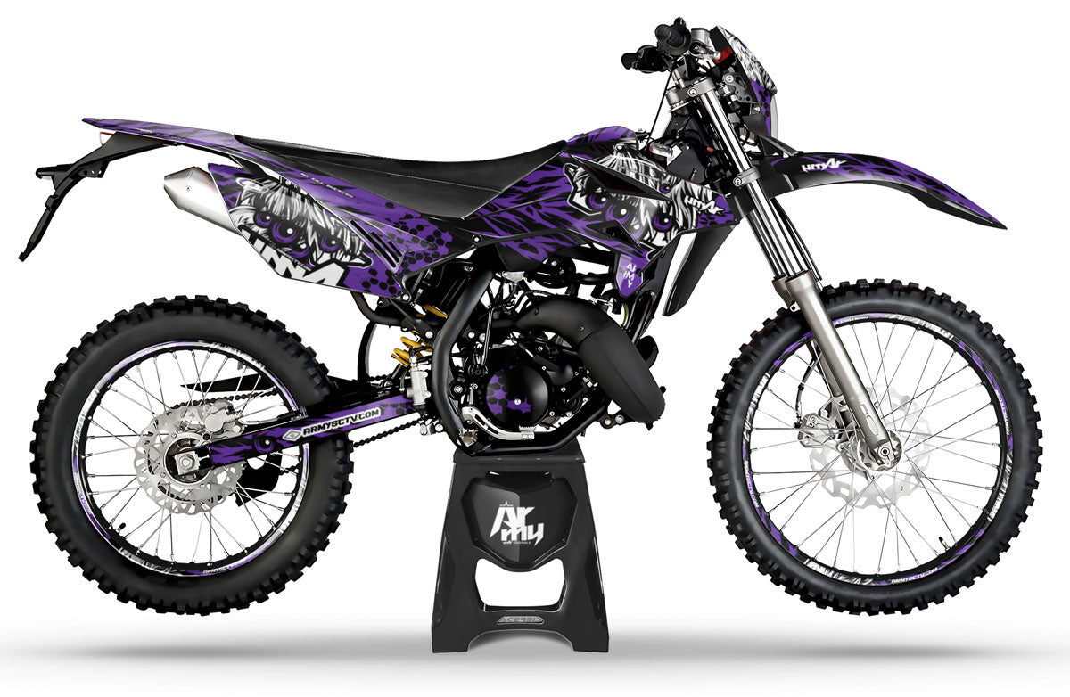 Deko-sett Beta RR 50cc Racing 2011-2020 Army Eyes | motorsykkelklistremerker | tilpasning 50cc | armysctv