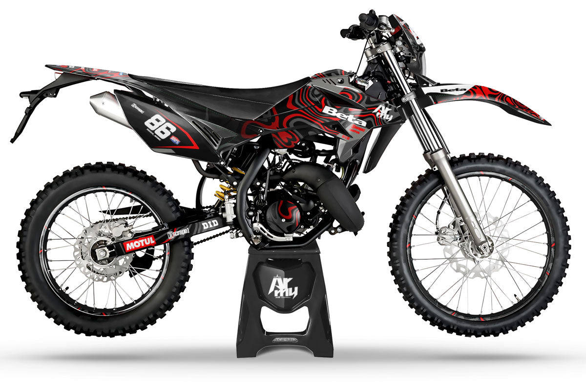 Dekor kit Beta RR 50cc Rennsport 2011-2020 Wellen | Motorradaufkleber | Personalisierung 50cc | armysctv