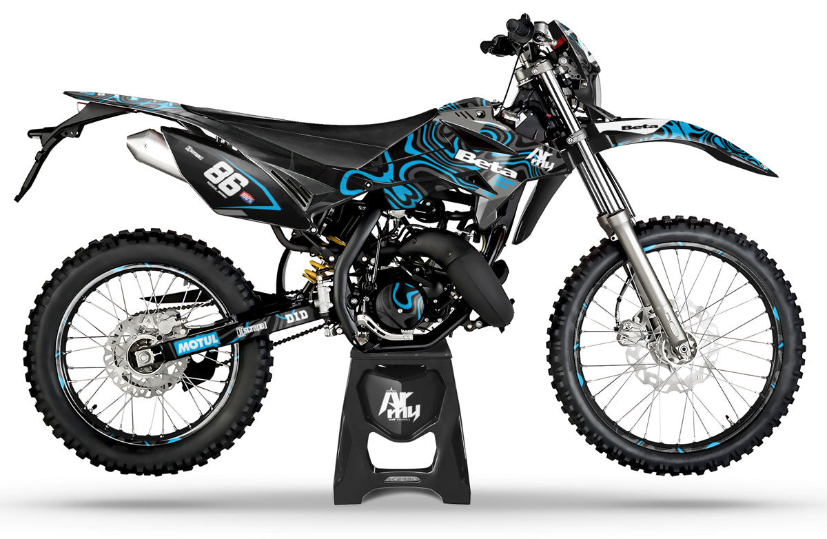 Dekor kit Beta RR 50cc Rennsport 2011-2020 Wellen | Motorradaufkleber | Personalisierung 50cc | armysctv