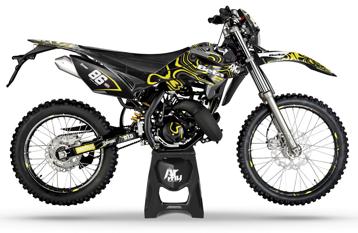 Dekor kit Beta RR 50cc Rennsport 2011-2020 Wellen | Motorradaufkleber | Personalisierung 50cc | armysctv