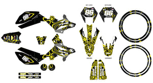 Kit pegatinas Beta RR 50cc Racing 2011-2020 Olas | pegatinas para moto | personalización 50cc | armysctv