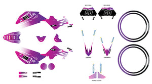 Dekor kit Beta RR 50cc Rennsport 2011-2020 Ghost | Motorradaufkleber | Personalisierung 50cc | armysctv