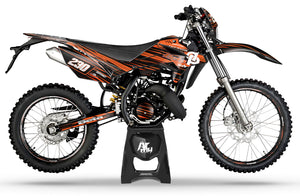 Kit déco Beta RR 50cc Racing 2011-2020 D'or et de platine | autocollants moto | personnalisation 50cc | armysctv