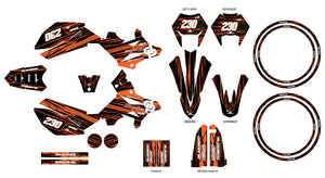Kit déco Beta RR 50cc Racing 2011-2020 D'or et de platine | autocollants moto | personnalisation 50cc | armysctv