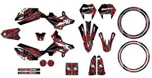 Kit déco Beta RR 50cc Racing 2011-2020 Army Redrum | autocollants moto | personnalisation 50cc | armysctv