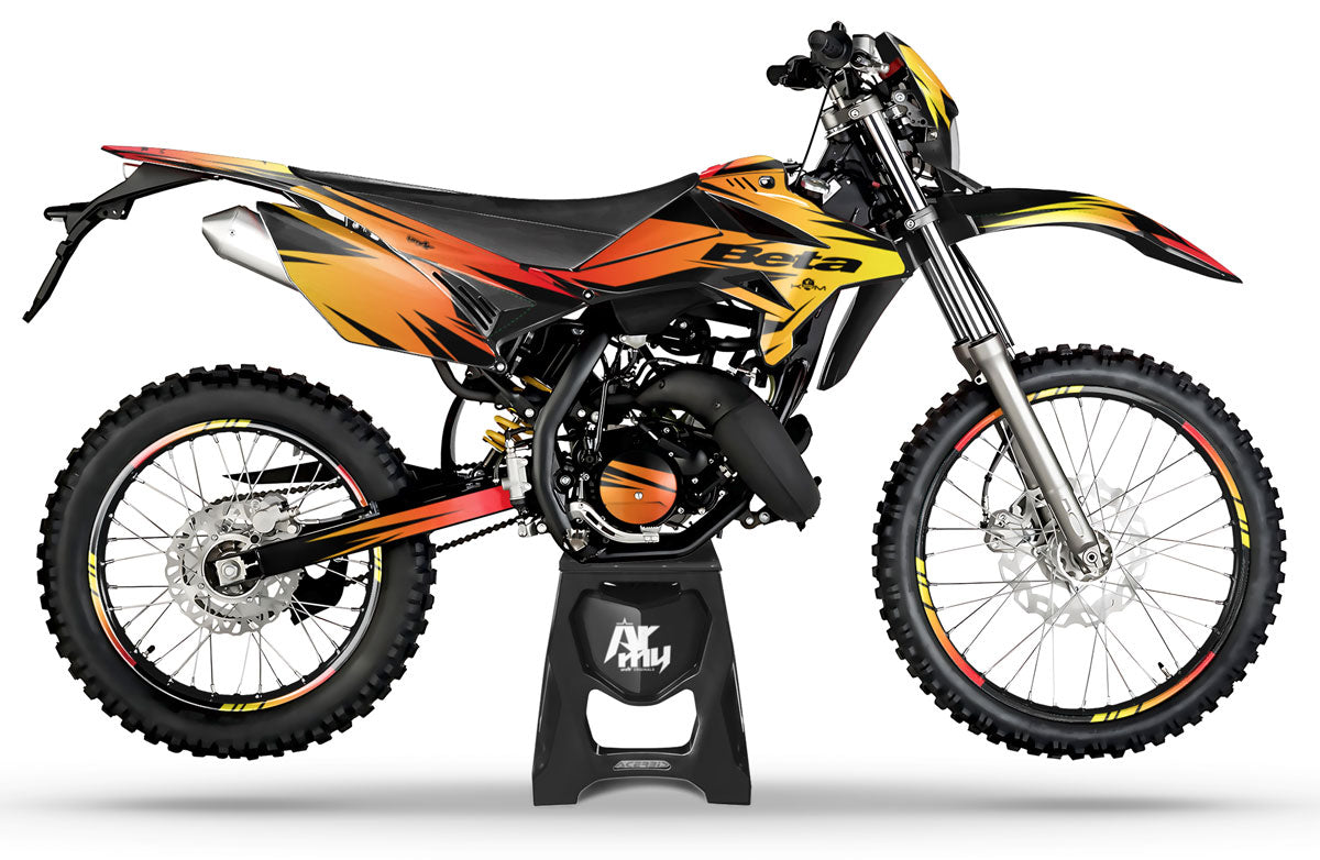 Deko-sett Beta RR 50cc Racing 2011-2020 X-Fast | motorsykkelklistremerker | tilpasning 50cc | armysctv
