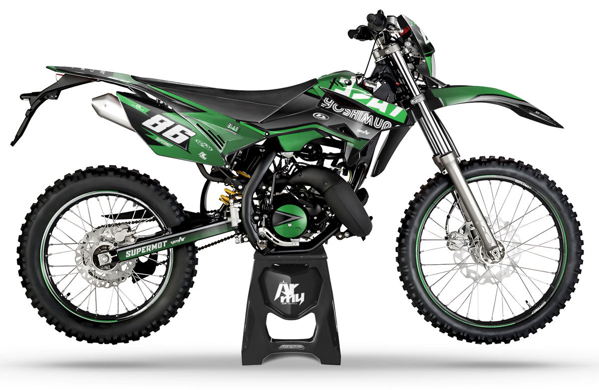 Dekor kit Beta RR 50cc Rennsport 2011-2020 Yoshi | Motorradaufkleber | Personalisierung 50cc | armysctv
