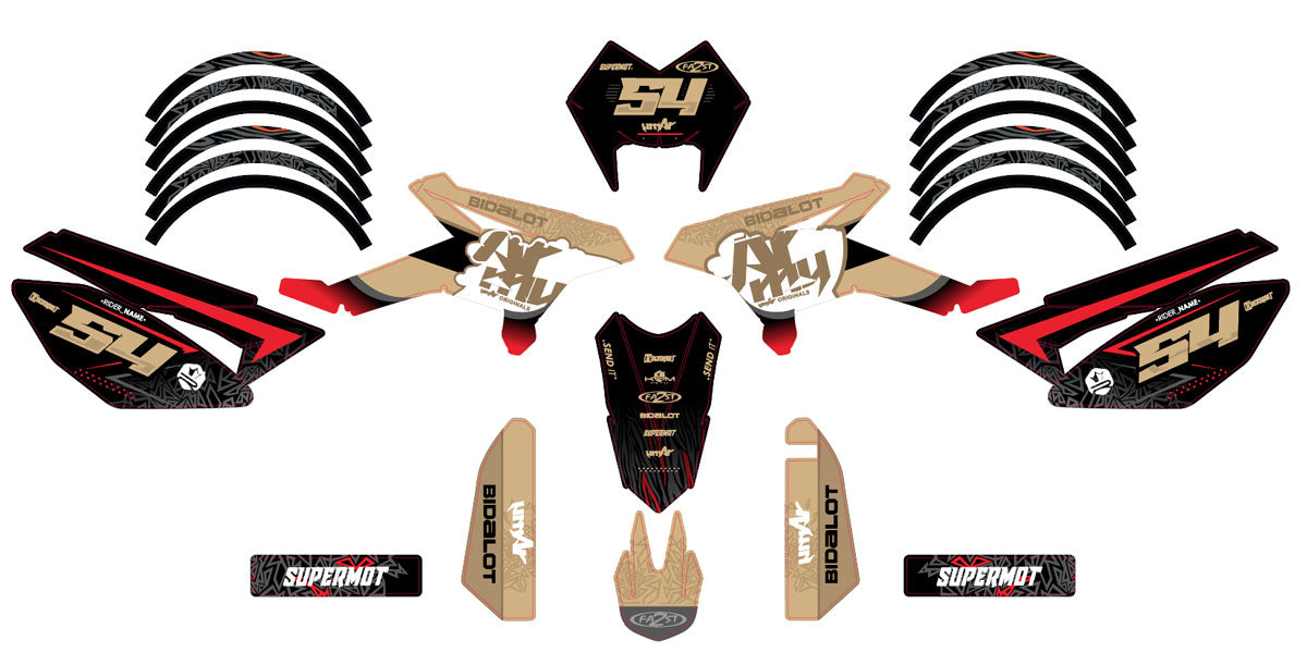 Graphics kit Beta RR 50 Motard 2011-2020 Fatality | motorcycle stickers | 50cc customization | armysctv