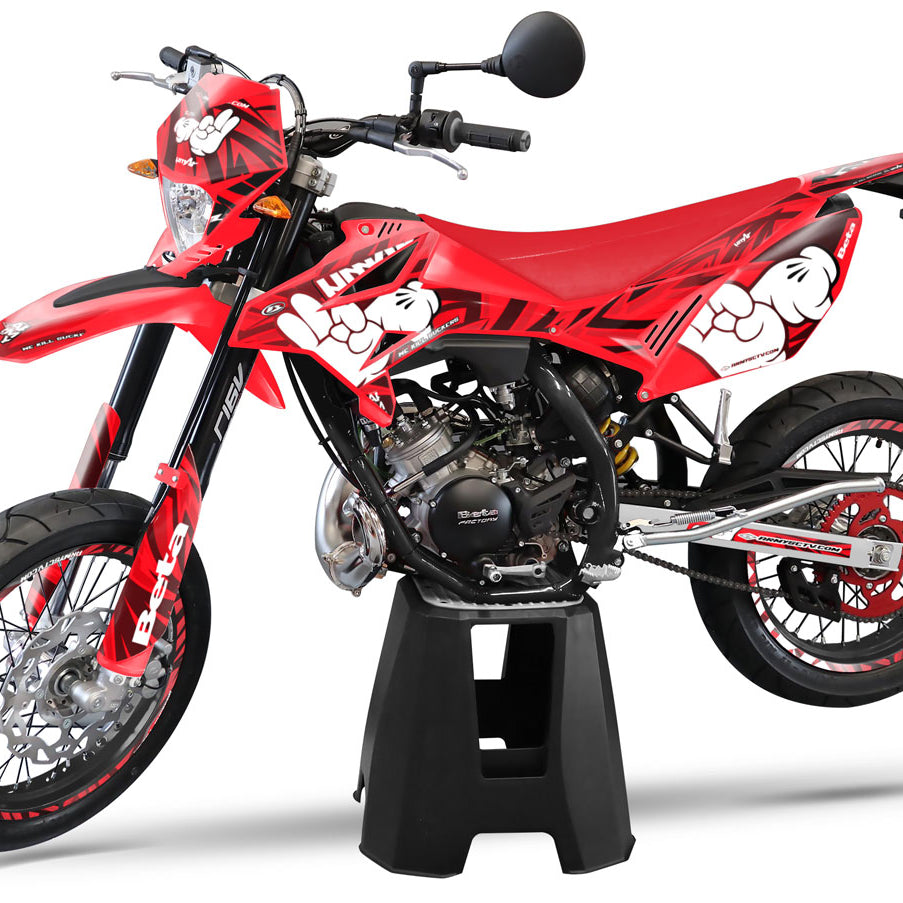 Graphics kit Army Finger Beta RR 50cc 2011-2020 | motorcycle stickers | 50cc customization | armysctv