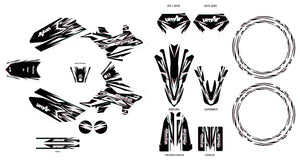Kit pegatinas Beta RR 50 Motard 2011-2020 Glitch | pegatinas para moto | personalización 50cc | armysctv