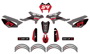 Dekor kit Beta RR 50 Motard 2011-2020 Quake | Motorradaufkleber | Personalisierung 50cc | armysctv