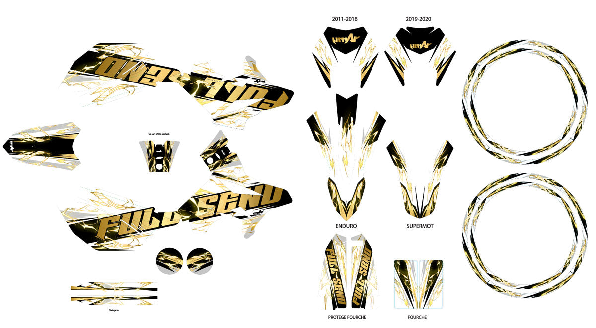 Kit déco Beta RR 50 Motard 2011-2020 Haymaker | autocollants moto | personnalisation 50cc | armysctv