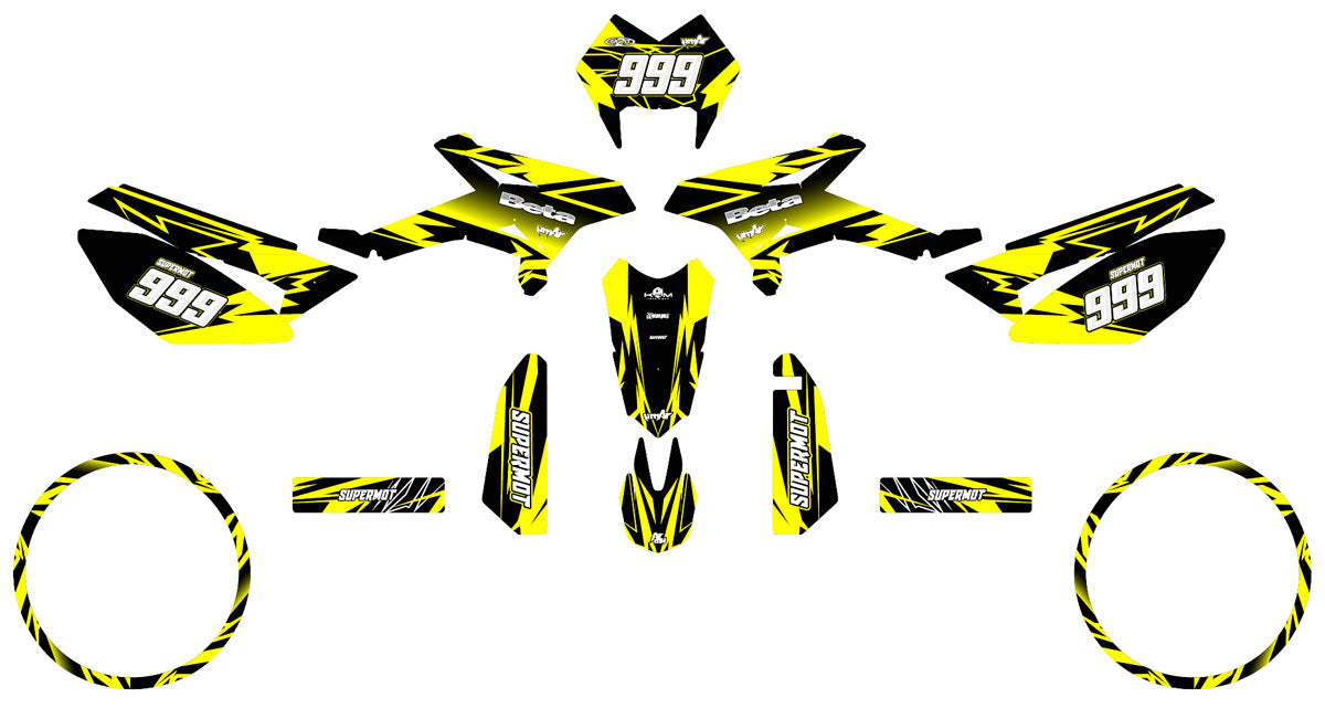 Kit pegatinas Beta RR 50 Motard 2011-2020 Octava | pegatinas para moto | personalización 50cc | armysctv