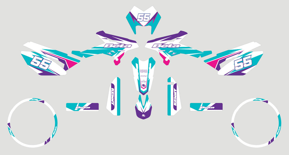 Kit déco Beta RR 50 Motard 2011-2020 Freshness | autocollants moto | personnalisation 50cc | armysctv