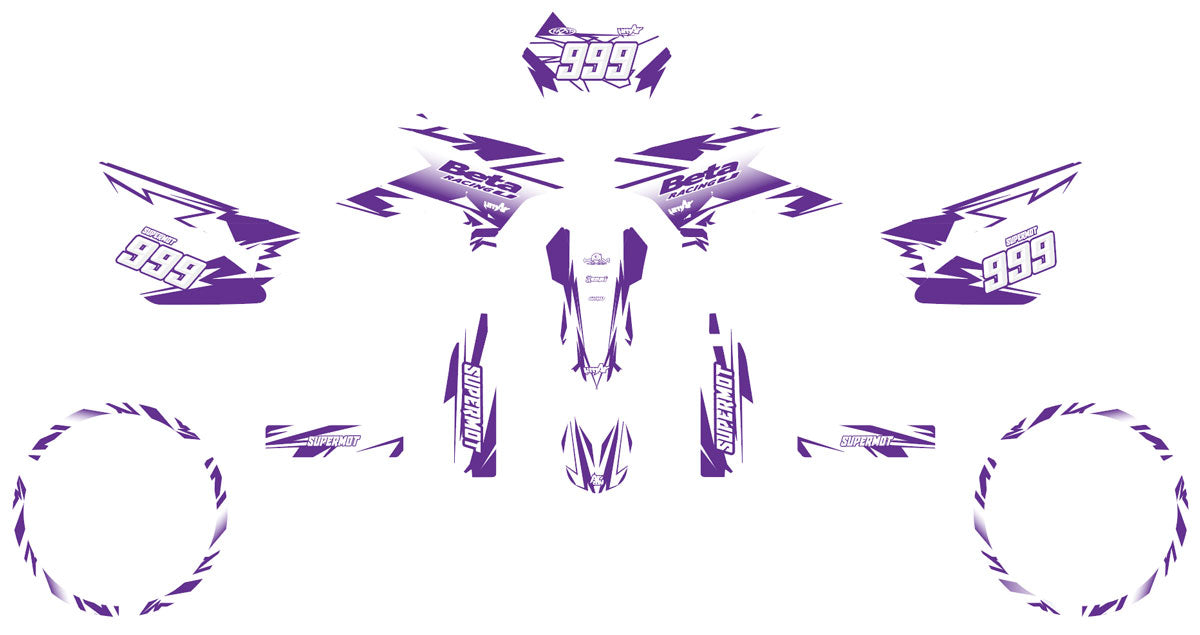 Kit déco Beta RR 50 Motard 2011-2020 Lightgame | autocollants moto | personnalisation 50cc | armysctv