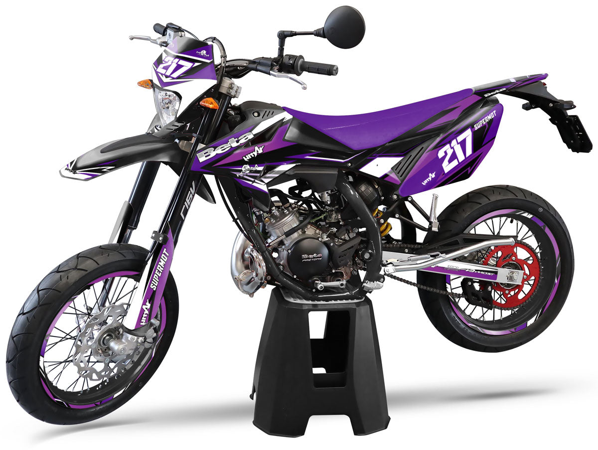 Dekor kit Beta RR 50 Motard 2011-2020 Lilaks | Motorradaufkleber | Personalisierung 50cc | armysctv