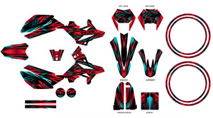 Graphics kit Beta RR 50 Motard 2011-2020 Metal Style | motorcycle stickers | 50cc customization | armysctv