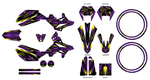 Graphics kit Beta RR 50 Motard 2011-2020 Metal Style | motorcycle stickers | 50cc customization | armysctv