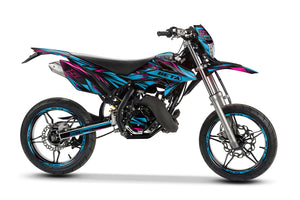 Graphics kit Beta RR 50 Motard 2011-2020 Metal Style | motorcycle stickers | 50cc customization | armysctv